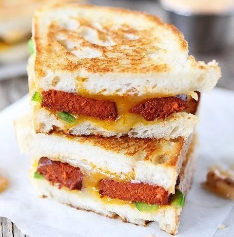 10. brie and sausage toastie 3