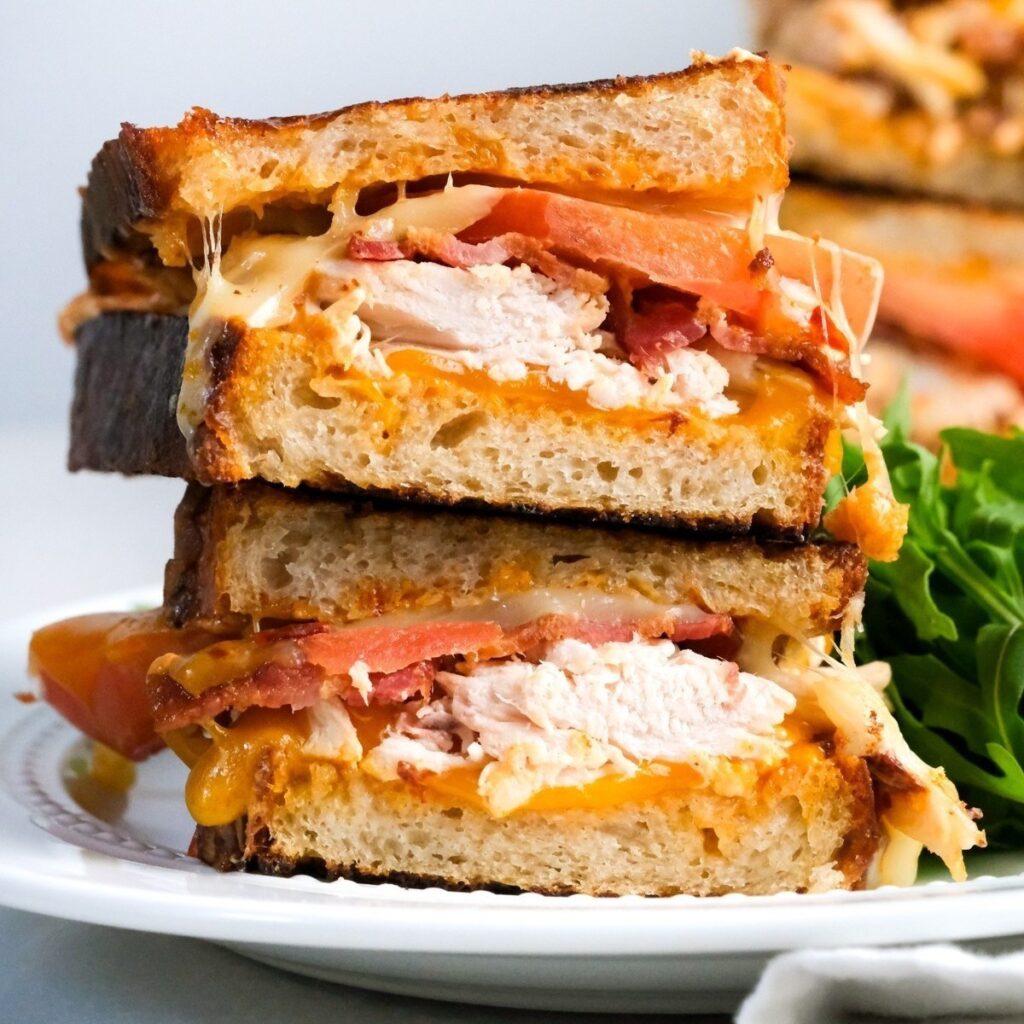 5. hot chicken toastie